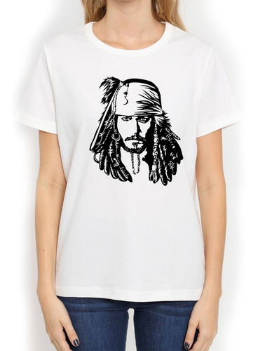Imagen 3 de 6 de Remera Piratas Del Caribe Jack Sparrow Cine Unisex Y Niños -