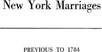 Comprar Libro New York Marriages Previous To 1784 - New York
