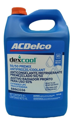 Refrigerante Acdelco Galón (50/50)