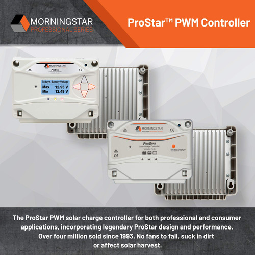 Morningstar Prostar 30a Pwm Controlador Carga Solar 12 V 24