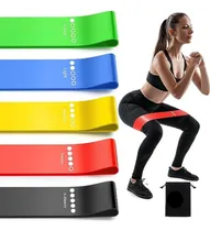 Comprar 5 Bandas Ligas Elásticas Resistencia Ejercicios Yoga Gym