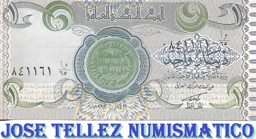 Irak Billete 1 Dinar Año 1992 P-79 Sin Circular Palermo