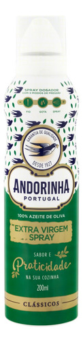 Azeite de Oliva Extra Virgem Spray Português Andorinha Clássicos Frasco 200ml