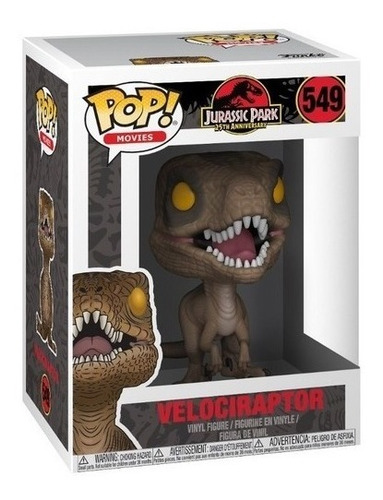 Imagen 1 de 2 de Funko Pop Jurassic Park 25th Anniversary - Velociraptor