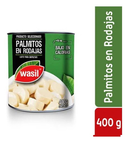 Palmito En Rodaja Wasil 400gr (3 Unidad)super