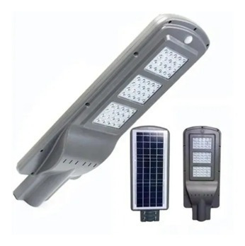 Lámpara De Poste 40w + Panel Solar + Soporte