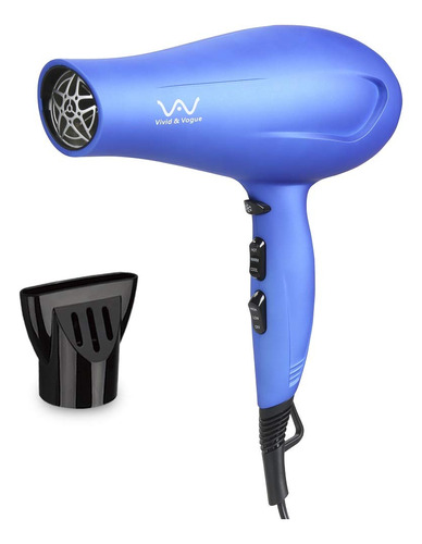 Secador De Pelo Profesional Vav 1875w Motor Dc Blue