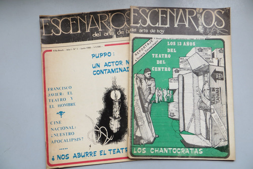 Revista Escenarios Del Arte De Hoy X2 N° 1 Y 3 1980