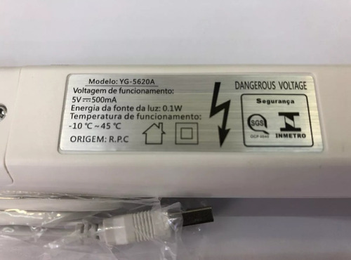 Raquete Elétrica Original Nsbao Com Lanterna Mata Mosquito