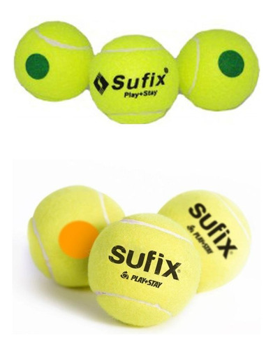 Pelota De Tenis Para Niños Sufix Cancha Verde