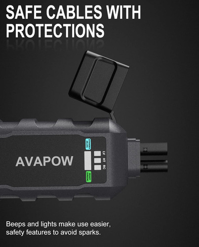 Batería De Coche Jump Starter Avapow A28 3000a Peak 12 V Lit