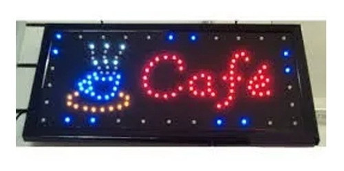 Carteles Led Bar Cafe Coffe Open 220v 48x25cm Cartel    Kaos