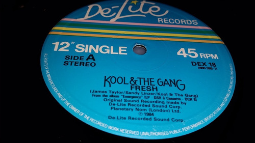 Kool & The Gang Fresh Tapa Negra Vinilo Maxi Uk 1984
