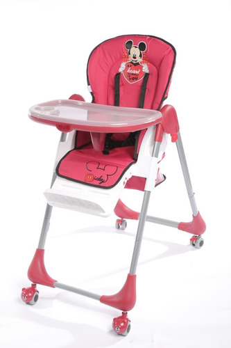 Silla De Comer Bebe Disney Plegable Rueditas Premium