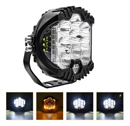 Faros Led Superpotente Redondos 90w 5'' Tipo Baja Luz Blanca