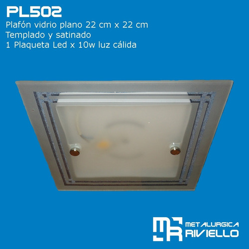 Plafón Único Con Plaqueta Led. Descartable!!