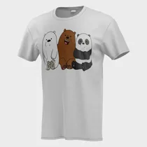 Comprar Playera Escandalosos We Bare Bears Pardo Panda Polar Amigos