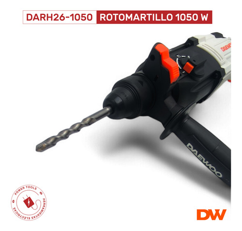 Rotomartillo Daewoo 1050w 4500bpm 3 Joule Y Maletin + Acces.