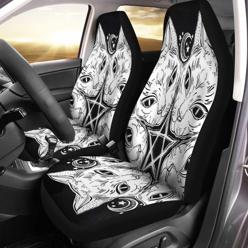 Pinbeam Car Seat Estuche Black Head Round Portrait Moon