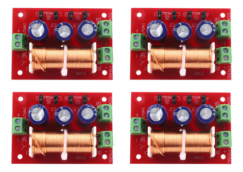 4 Altavoces Crossover De 400 W, 2 Vías, Alta-baja Frecuencia