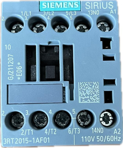 Contactor Auxiliar Siemens 7a Bobina 110v Ref. 3rt2015-1af01