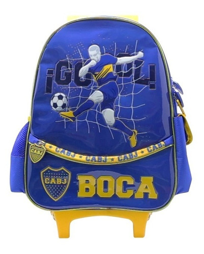 Mochila Boca Juniors Gol Fútbol Con Sonido Con Carro Cresko