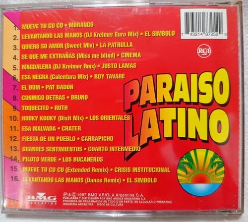 Cd Paraiso Latino, Varios Artistas + Cd Regalo Latin Dance Estándar (Usado)