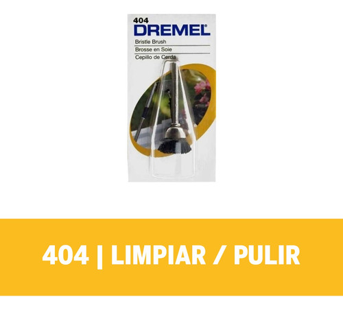 Cepillo De Cerdas Copo 1/2 Dremel 404 Limpiar/pulir