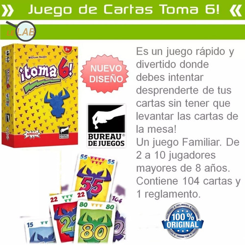 Imagen 2 de 10 de Toma 6 Juego De Mesa Cartas Bureau Original Palermo