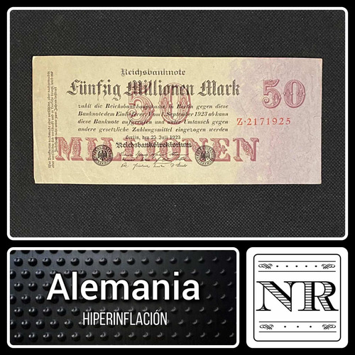 Alemania - 5000000 Marks - Año 1923 - P #95 - Hiperinflación