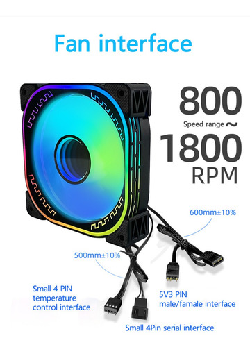 Kit 3 Cooler Tribal Argb Fan Cool Series 120mm C Remoto