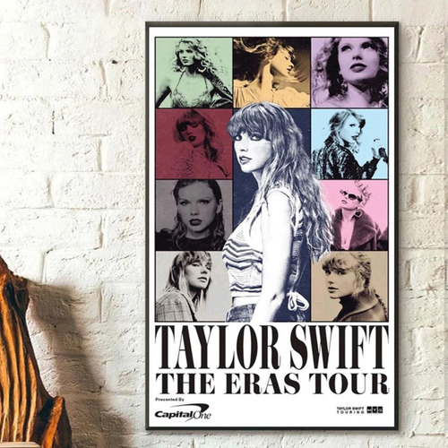 Cuadro Taylor Swift The Eras Tour Poster Enmarcado Laminado