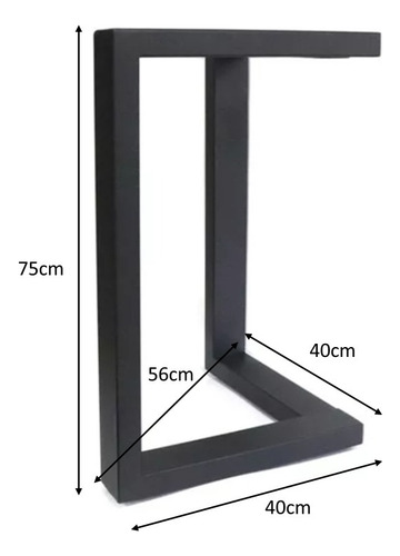 Base Patas De Mesa De Comedor Parota Marmol 75cm