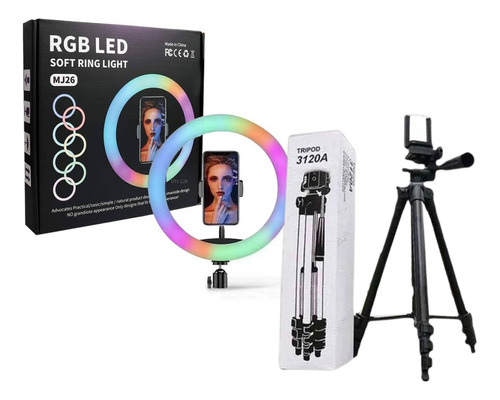 Aro De Luz Rgb Led + Tripode Mundo Kanata 