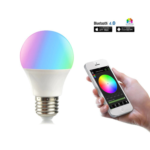 Lampara Smart E27 Led Multicolor 10w Wi-fi Rgb Android Nuevo