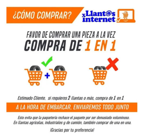 Lt7.50-17 Tornel T-1300 8c C/c Lineal L