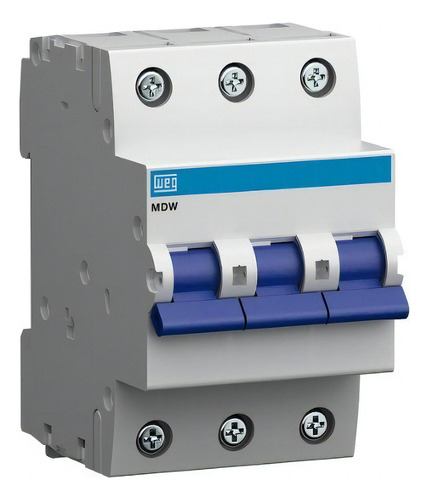Interruptor diferencial miniatura-para riel din WEG MDW MDW-C63-3