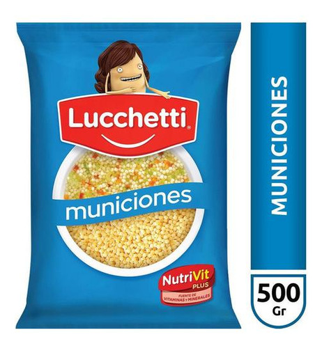 Fideos Municiones Nutrivit Plus Lucchetti X 500 Gr
