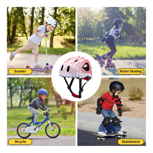 Casco De Bicicleta Para Niños Pequeños Ajustable Con Diseño