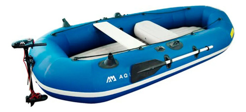 Bote Inflable Aquamarina 3 Personas Largo 3m Remo Azul Febo