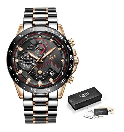 Reloj Lige De Hombre Acero Inoxidable,con  Cronometro Nuevos