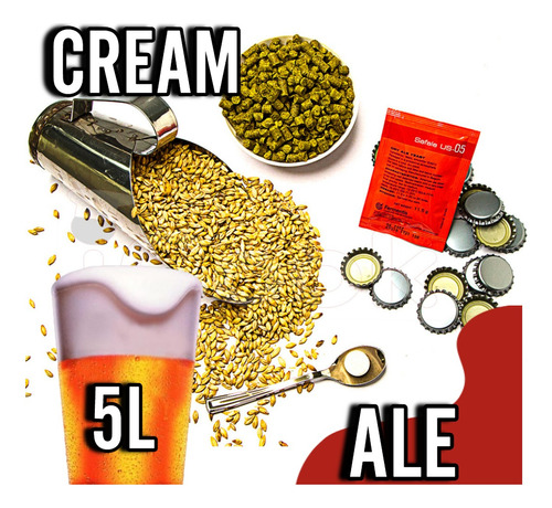 Kit De Insumos (receita) P/ Cerveja Artesanal Cream Ale 5l