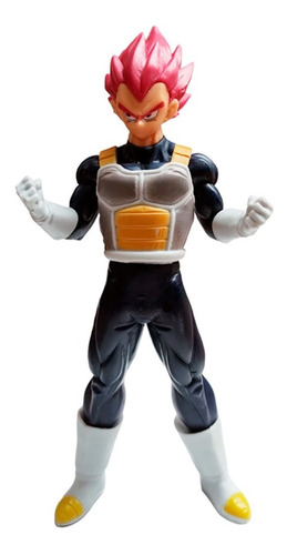 Imagen 3 de 4 de Muñecos Dragon Ball Z Vegetta Super Saiyajin Dios 18 Cm