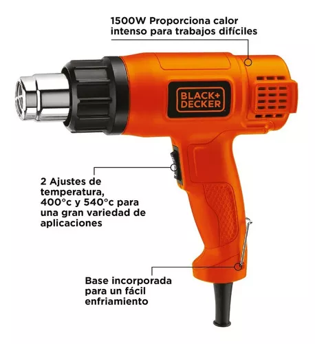 Segunda imagen para búsqueda de pistola calor black decker