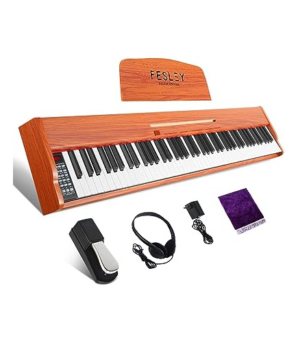 Fesley 88 Keyboard Piano Con Teclas Semi-weighted, Teclado D