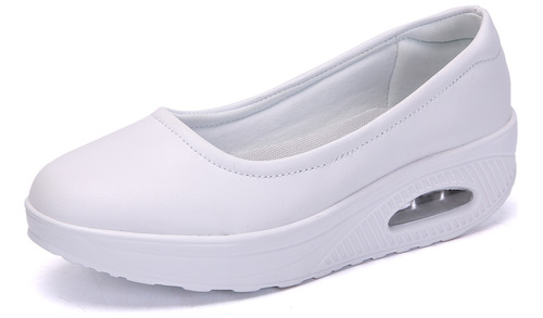 Mocasines Casuales Mujer Cuero Caminar Calzado 2989