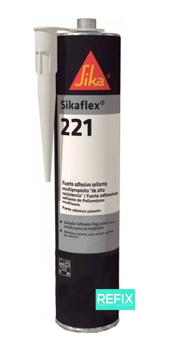 Sikaflex 221 Sellador Adhesivo Poliuretano 300 Ml Negro