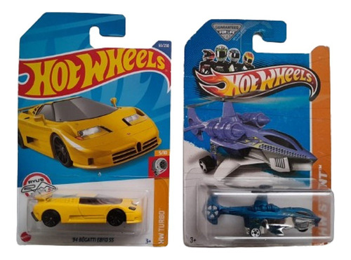 Hot Wheels Combo Sky Kniffe Y Bugatti Eb110 Ss 1994 Unico!