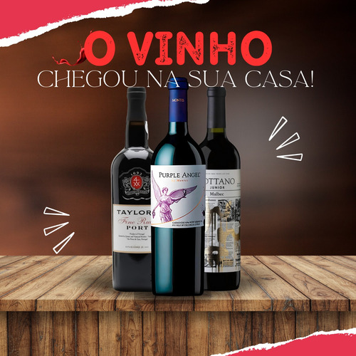 Kit 4 Vinhos N.americano Carnivor Tinto Zinfadel 2021 750ml