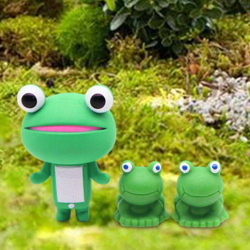 Xd 3 Piezas Mini Ranas Mini Estatua Diy Terrario Artesanías